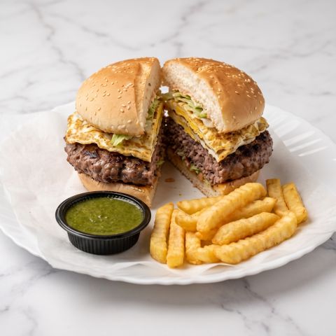 Beef & Egg Burger