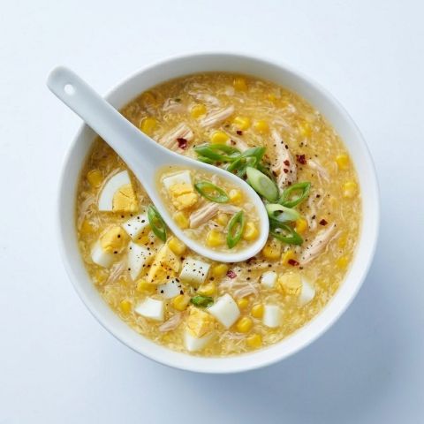Chicken Corn Soup with Egg